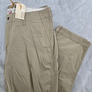 Relwen Flywt Flex Chino Men 34X32 Tan Khaki Stretch Cotton Pants NEW